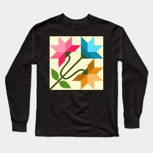 North Carolina Lilies on buttercream base Long Sleeve T-Shirt